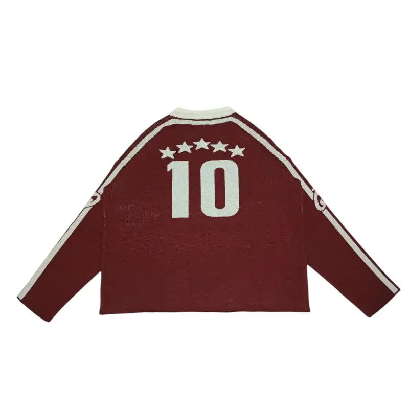 JANGO Knit Sweater Boxy Maroon | Knit Jersey | Sweater Rajut Unisex Premium Knitwear Pria Wanita 1