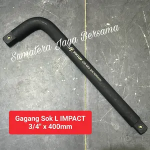 Gagang sok L Impact 3/4 inch x 400 mm Shock L Handle 3/4" Hitam