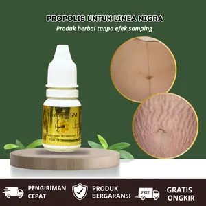 Propolis SM untuk Linea Nigra, Stretch Mark Herbal, Bekas Jahitan, Guratan/Garis Di Kulit, Penghilang Singkayo, Garis Perut Saat Hamil, Garis Kerutan Di Kulit, Garis Hitam Di Kulit
