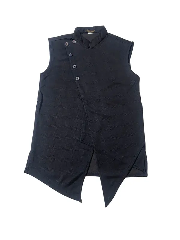 Vest Rompi Tanpa Lengan Motif Simple 1130 By Mihalul  Abrar - rompi - pria - keren - Atasan - Casual Abu 0