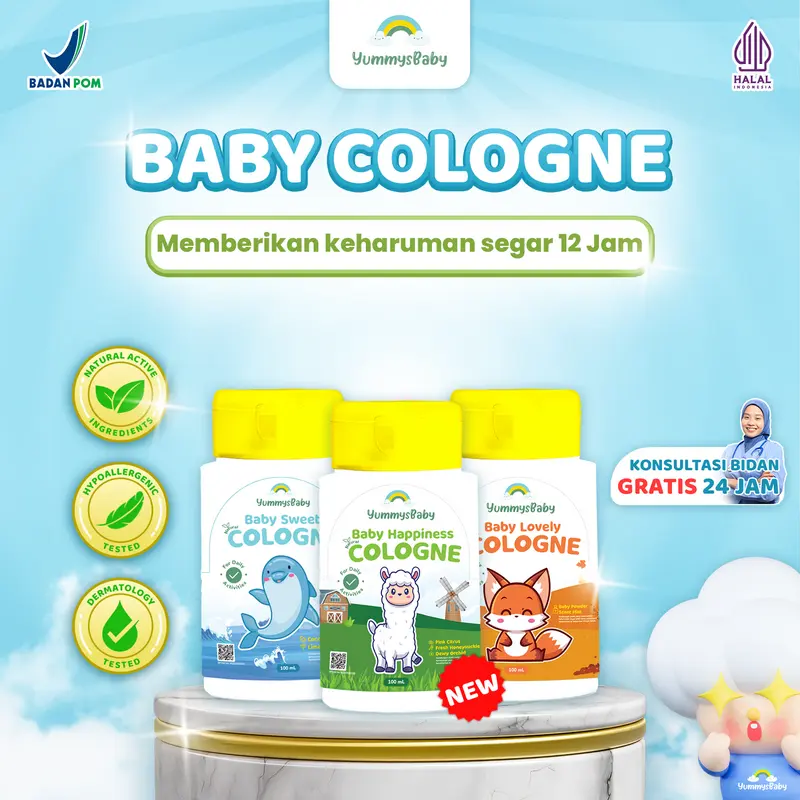 Yummys Baby Cologne 100ml | Sweet & Lovely Cologne untuk Harum Tahan Lama Si Kecil Sepanjang Hari cusson 0