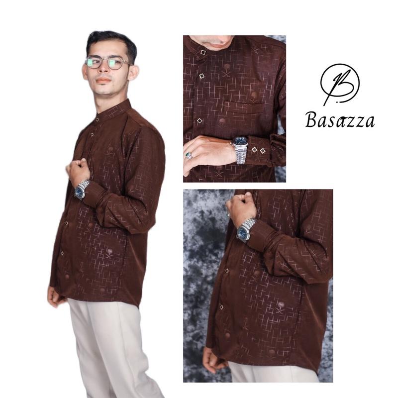 Koko Embos Ajwah Daily muslim wear baju  kemko  Pria  Dewasa Lengan panjang koko Sultan Nyaman 2