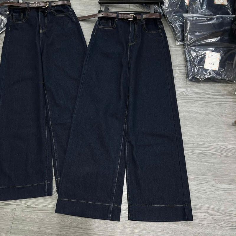 J82 (TÁO ĐỎ BIGSIZE 55-90KG) QUẦN JEAN SUÔNG BIGSIZE MÀU XANH ĐẬM