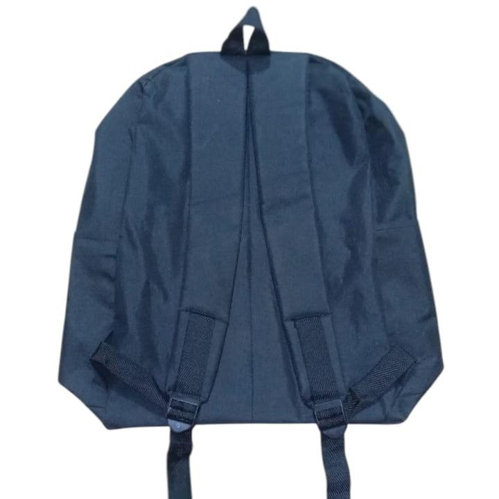 Tas Ransel Pria Distro motif bintang Simple Casual Basic Hitam untuk Sekolah dan Kuliah - Wanita 4