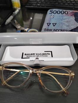 Product Review of Frame Kacamata Yumna - Bisa Minus Plus Cylinder (Free Box+Lap) Biru Frame Perempuan Laki-laki Eyewear vascka from n**a 0