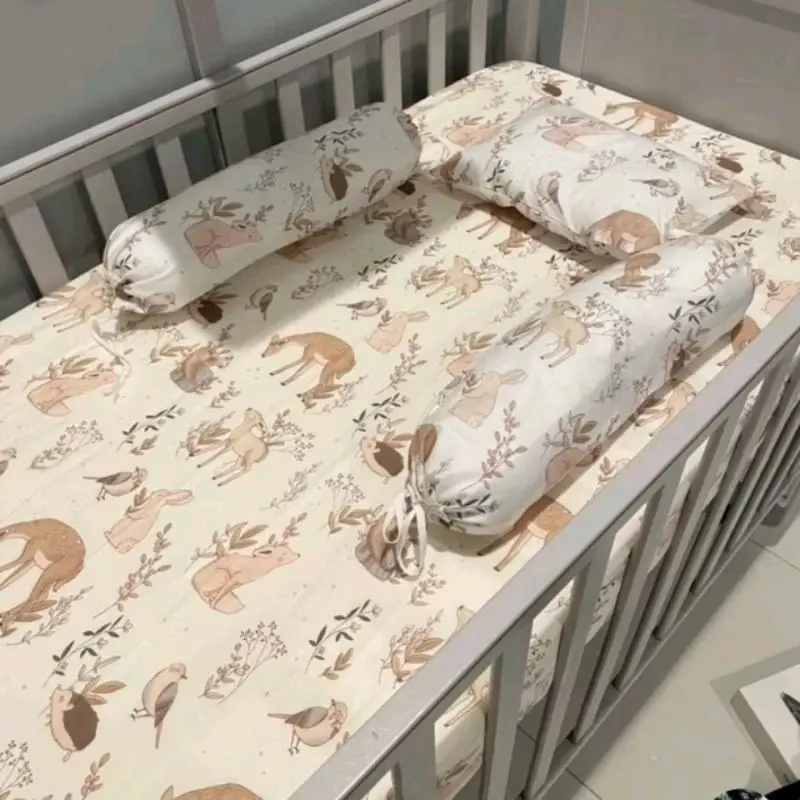 SPREI KASUR BAYI KATUN CVC 95X65X10 / 120X70X10 (SPREI SAJA)