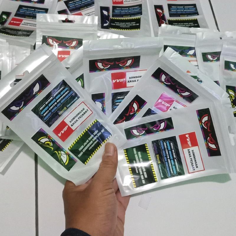 Stiker banner miniatur bus, stiker banner replika bis, banner trip Paper 1