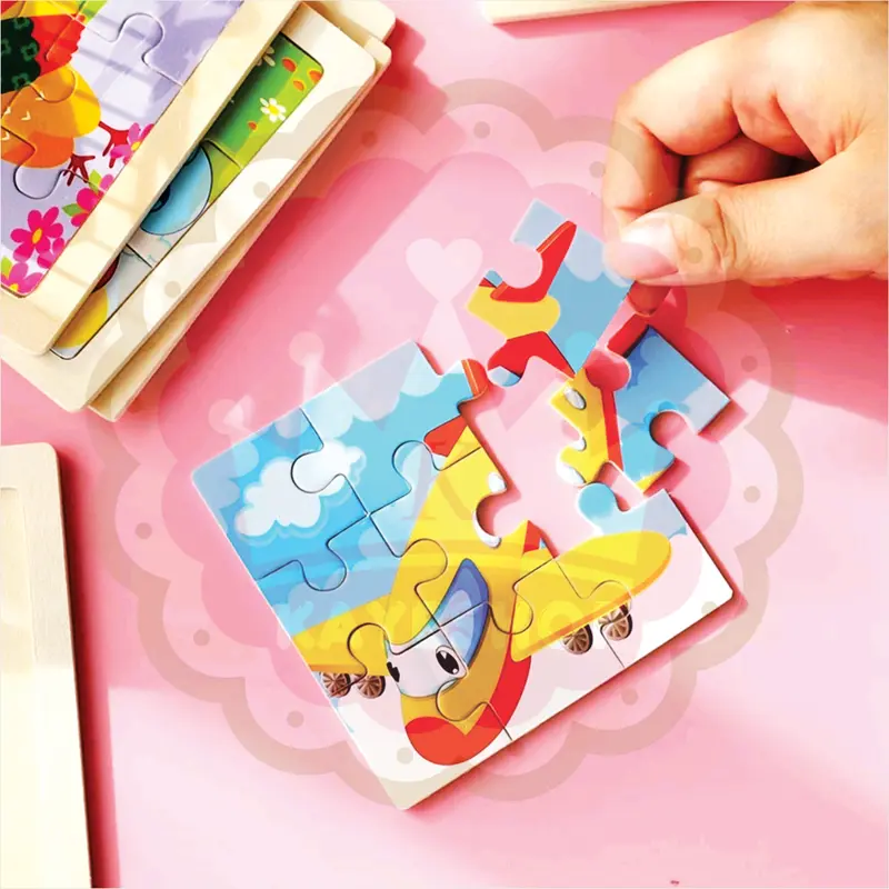 Puzzle Kayu isi 9 Keping Mainan Edukasi Anak Wooden Jigsaw Toys 2