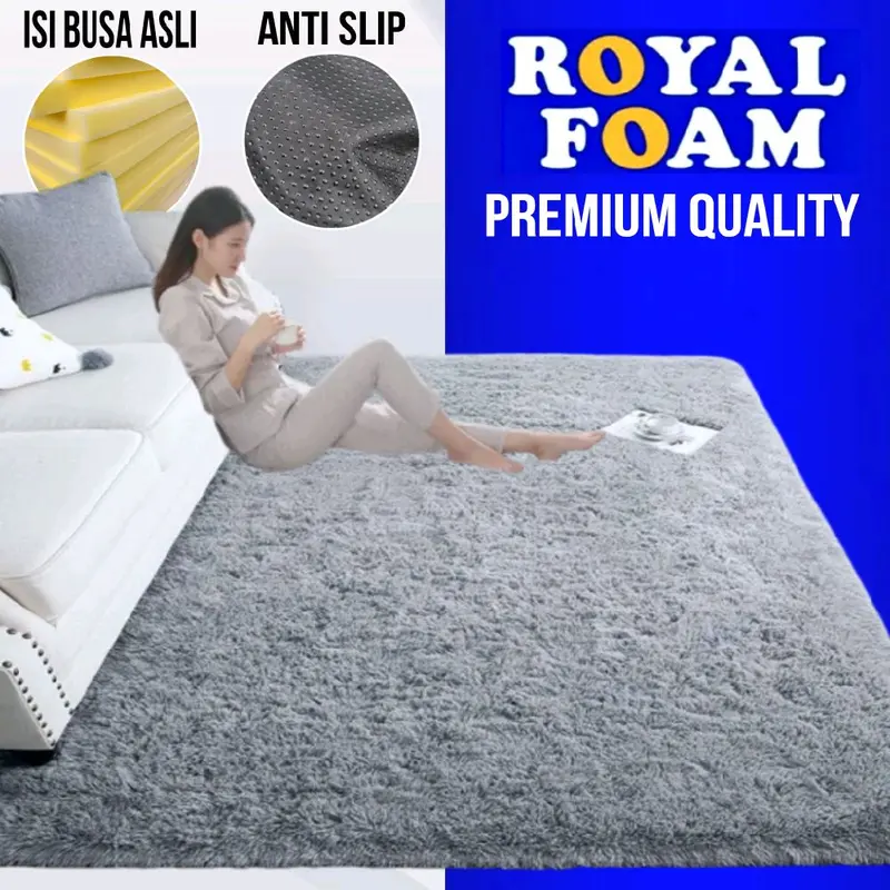 karpet bulu busa empuk karpet bulu busa royal 2
