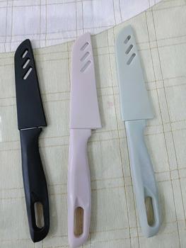 Product Review of Pisau Dapur Pisau Buah Pisau Daging Berkualitas Tinggi - Hitam/Pink Kitchenware from e**i 0