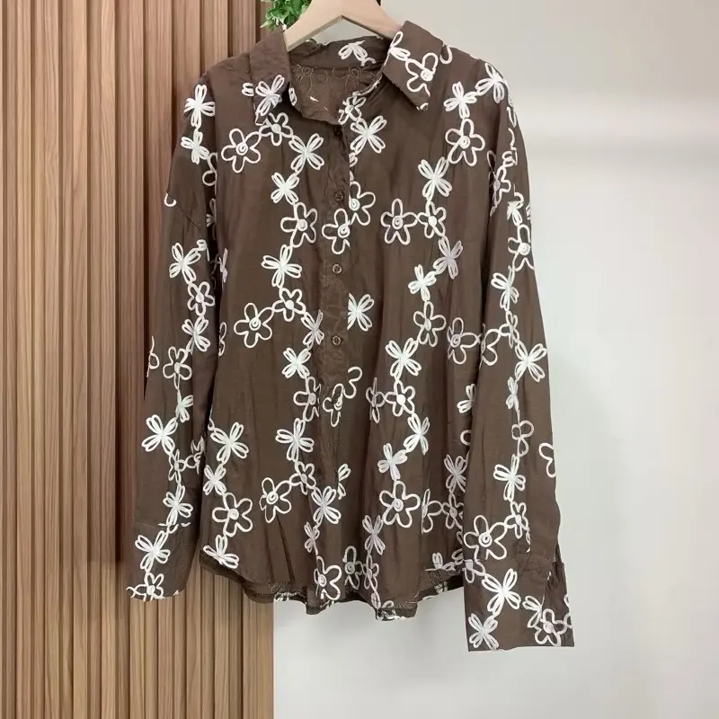READY STOCK KEMEJA BLOUSE FLORAL KEKINIAN Wanita Baju Casual Atasan