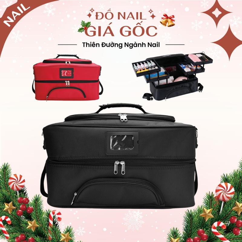  Cốp vải đựng đồ nail vừa máy SUN5 thường makeup phun xăm - Cốp đựng đồ nail vải canvas chống nước 