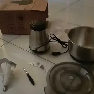 Blender Chopper Penggiling Daging Sayur Buah Hitam KITCHEN STUFF