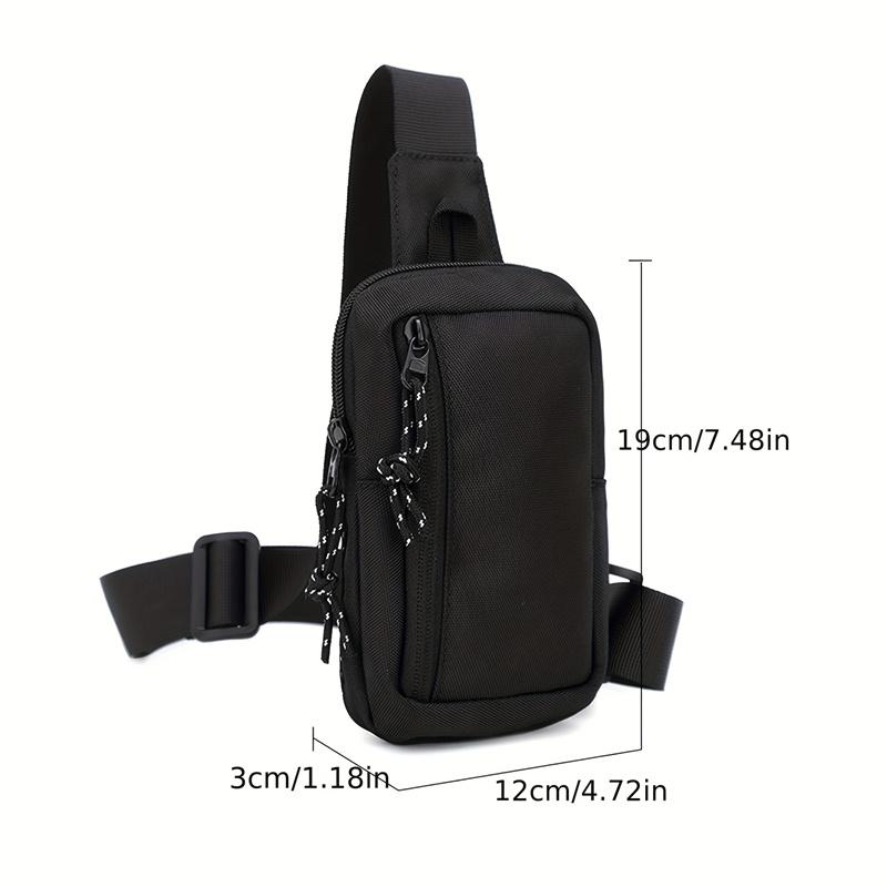 Product Introduction of 1pc Men's Mini Crossbody Bag Phone Bag Multifunctional Diagonal Shoulder Bag For Running Cycling Work Fashion Simple Messenger Bag 0