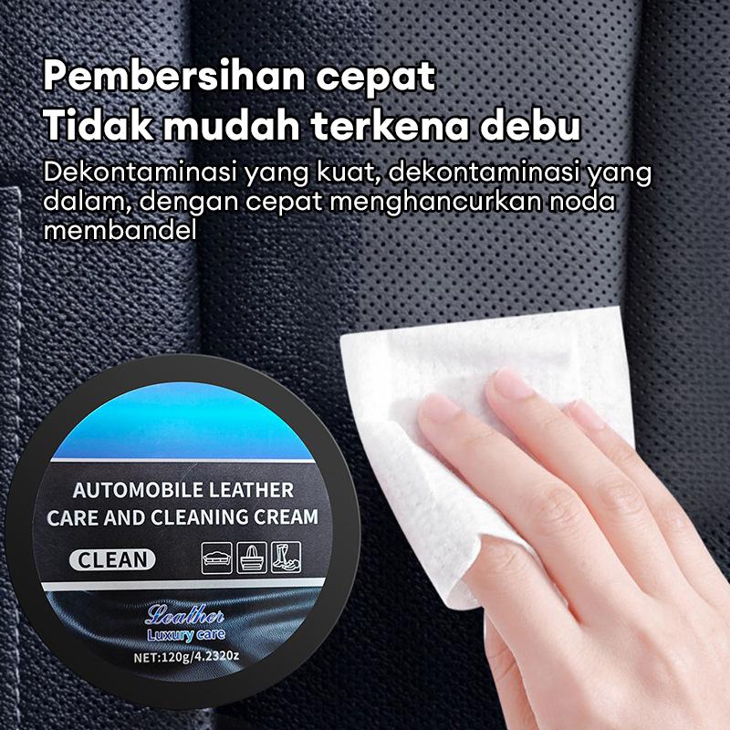 Krim Pembersih & Perawatan Jok Kulit Mobil - Penghilang Noda Tanpa Bilas Pelembab & Pelindung Interior Krim Pembersih & Perawatan Jok Kulit Mobil - Penghilang Noda Tanpa Bilas Pelembab & Pelindung Interior