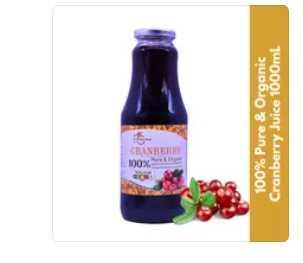 Product Review of [PomeFresh] 100% Pure Organic Cranberry Juice 1000mL | Never from Concentrate | Juice for UTI | Premium Pure Fruit Beverage No Sugar Added from n**6 0