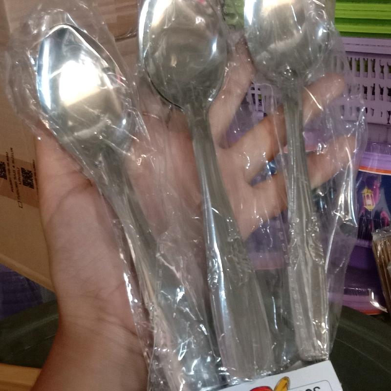 3 lusin (36biji) sendok makan stenlis/Sendok murah Stainless Kitchenware Steel 3