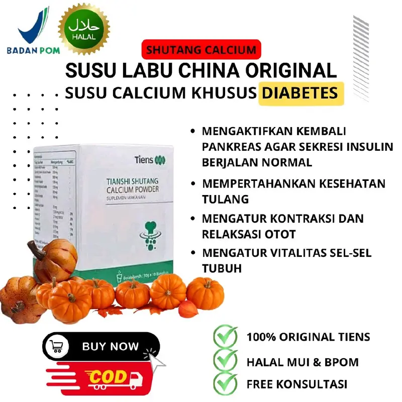 susu labu cina asli untuk diabetes halal bpom 1