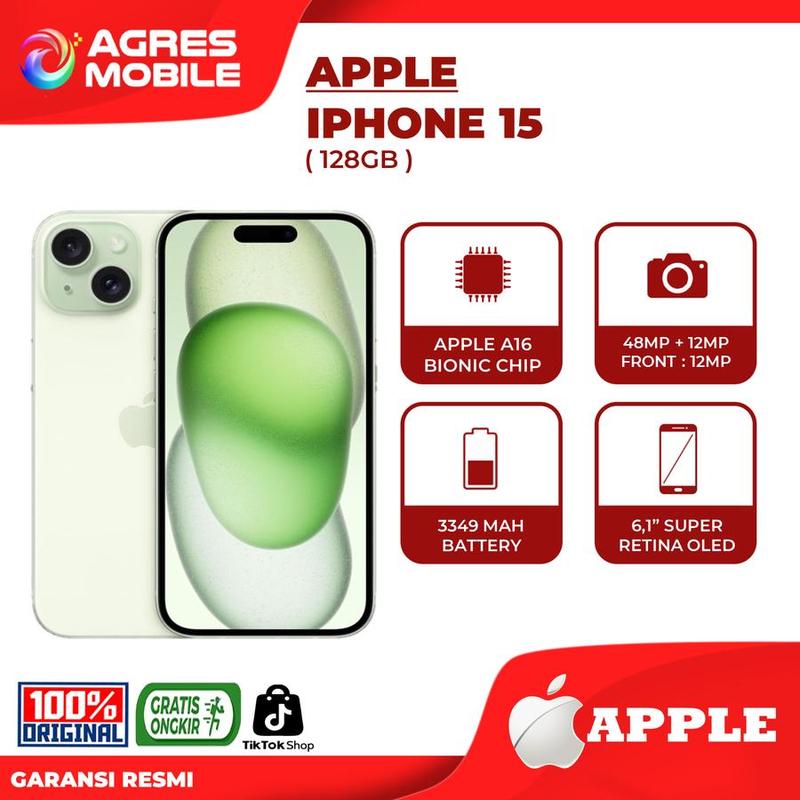 ( AGRES  X PSIREGAR ) Apple iPhone 15 128GB Garansi Resmi Indonesia 0