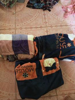 Product Review of Paket Hemat Dewasa Selimut 3 pcs 100Ribu Keren Cantik Berkualitas Kado Kain Kado Kain Pink from Z**a 0