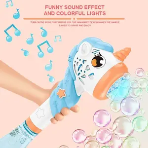 8T PP003 MAINAN BUBBLE KARAKTER BINATANG DENGAN BATERAI MAINAN ANAK GELEMBUNG rainbow