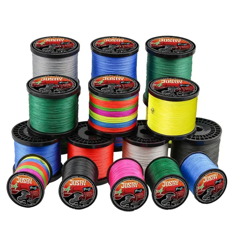 Dây PE, JOSBY, 4 Sợi, 100M, 300M, Bện Nhiều Màu, Dây 100% PE, Thích Hợp Cho Nước Biển, Nước Ngọt, Cá Chép, Cá Tra, Cá Vược, Dệt Giá Rẻ, Để Câu Cá, Pesca 2