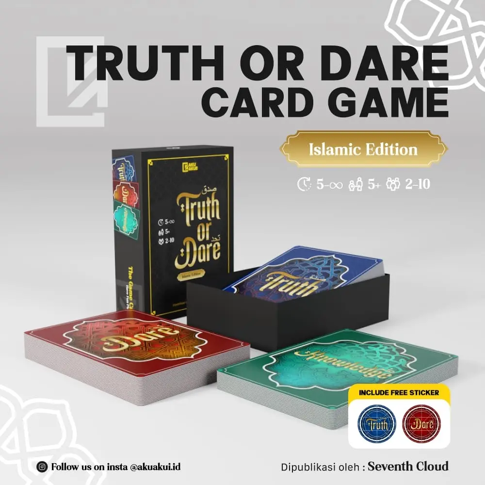 Kartu Permainan | Truth or Dare Islami | Board Game | Islamic Truth or Dare | Kartu Jujur Berani | Card Game | Permainan Islami - Akuakui