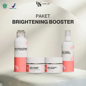 NEW GLOWING BOOSTER LS SKINCARE BRIGHTENING MENCERAHKAN WAJAH (ELSTM) Facial Pencerah BPOM Hitam Perawatan