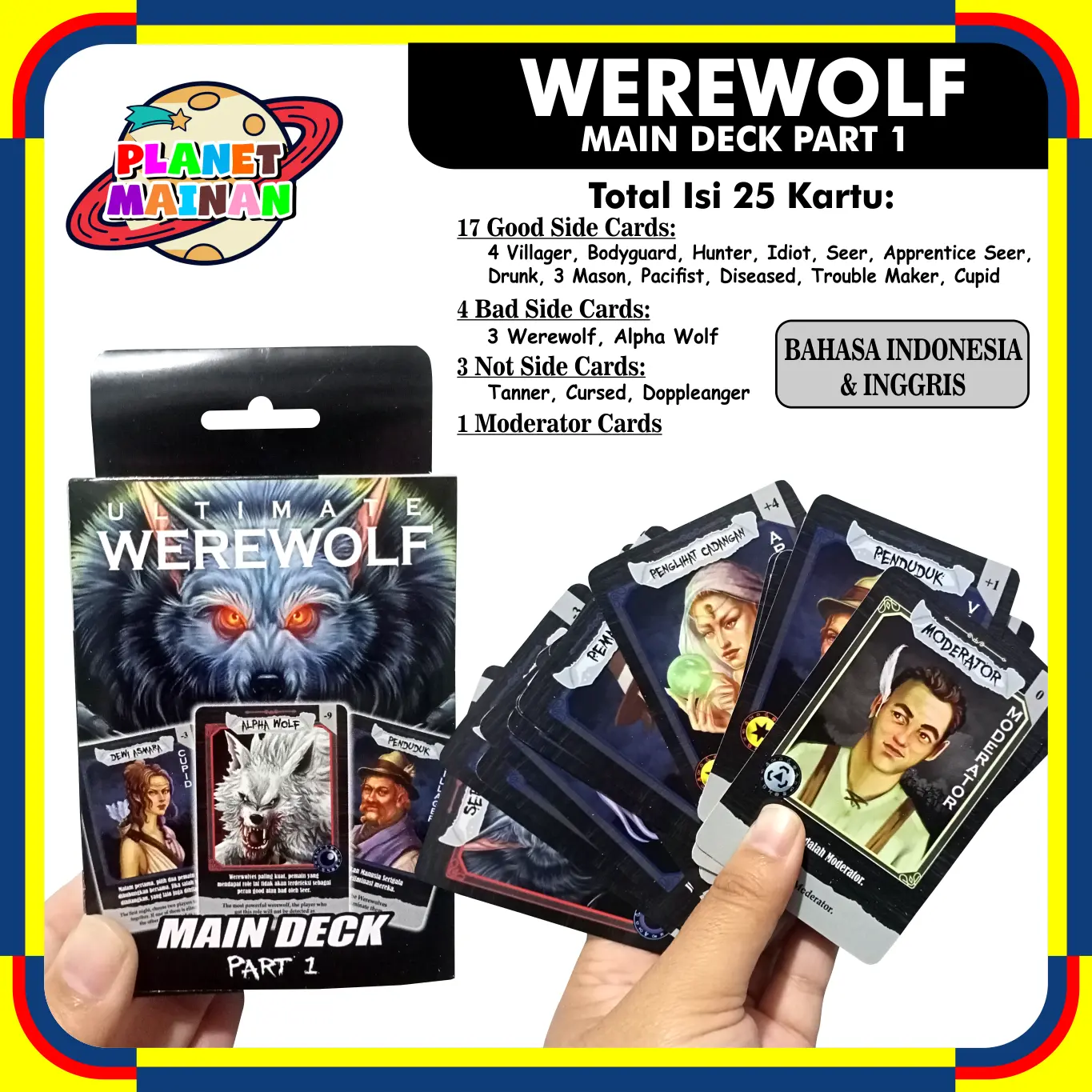 KARTU WEREWOLF CARD GAME MAINAN KELUARGA