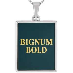 Kalung Alumuniun Bignum Nama 1 set bisa Custom