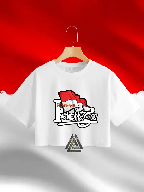 setelan resmi & setelan Fashion Anak Setelan Anak Perempuan Terbaru setelan Cutbray dan kaos cropTop  kemerdekaan Dirgahayu indonesia 5