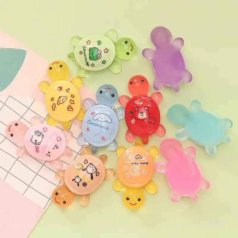 Rùa Nhựa, Rùa Sanrio, Đồ Trang Trí Tự Làm, Túi Mù, Đồ Trang Trí Nhỏ Phù Hợp Với Rùa Diy
