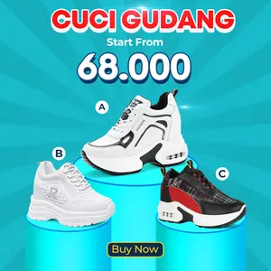 FP-162 [CUCI GUDANG] Sepatu Putih Wanita Jalan Santai Kasual Kekinian