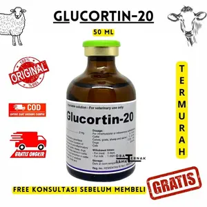 GLUCORTIN-20 Vol 50 ml - Analgesik Anti inflamasi Antipiretik Sapi dll