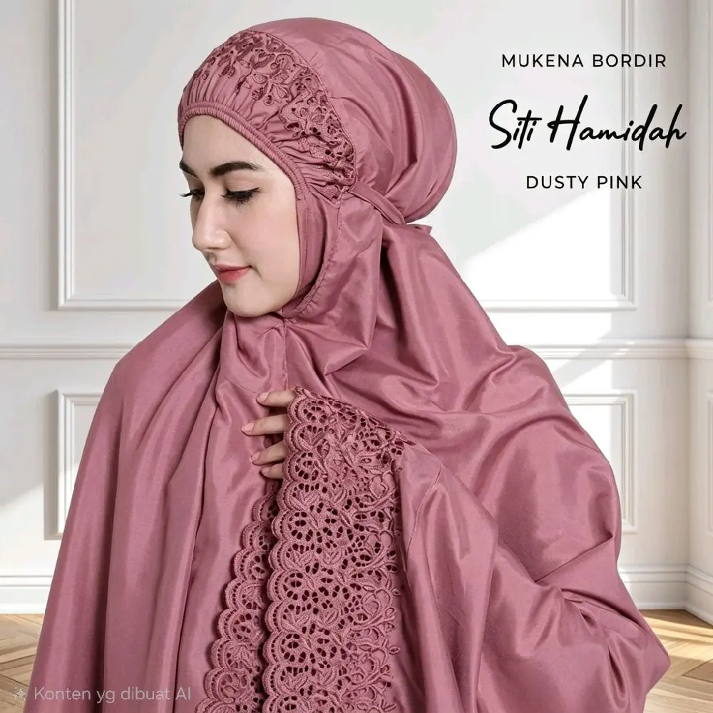 Mukena Dewasa Khadijah Mukenah Katun Premium Lembut Adem Atasan Muslim