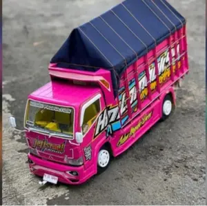 MINIATUR TRUK OLENG KAYU ASLI MAINAN ANAK-ANAK KEKINIAN FULL VARIASI LAMPU OLENG DAN BONUS TERPAL Hadiah