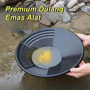 Alat Dulang Emas / Gold Pan Plastik 38 Cm / Saringan Emas Gold Mining / Engkol Tangan Portabel Panci Emas