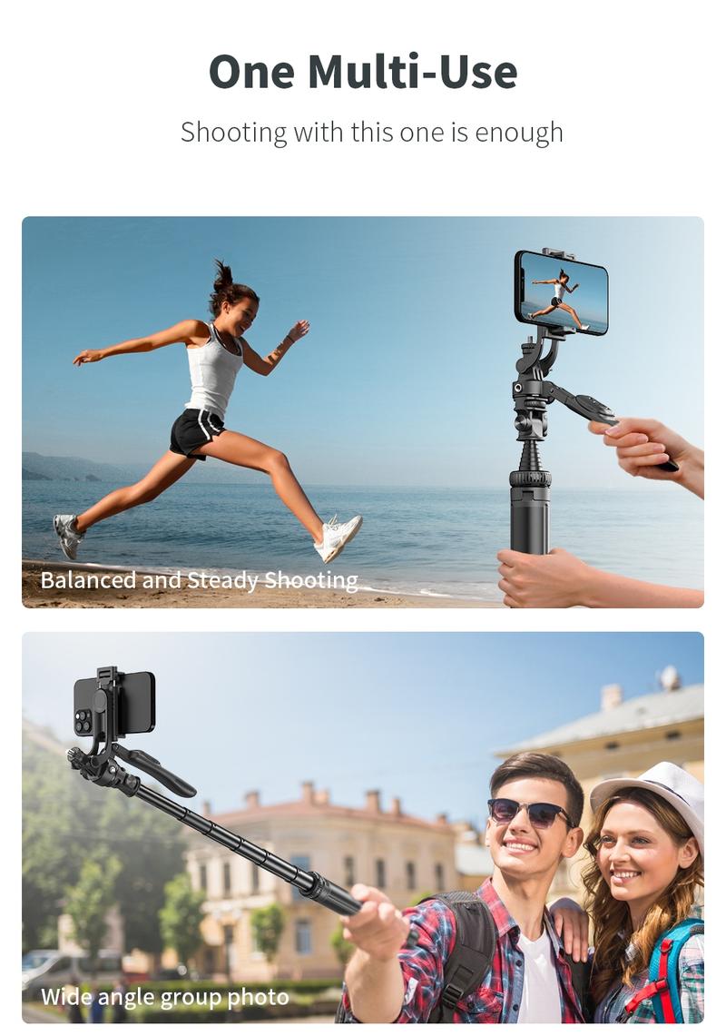 Product Introduction of 2055mm Selfie Stick Tripod with Wireless Remote Removable Fill Light Extendable Tripod with 1/4 Screw for Phone Camera Live Broadcast IOS Android 53
