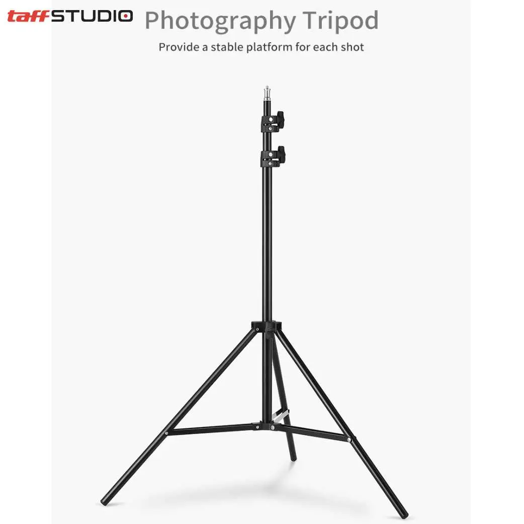 [100% Barang Ori] TaffSTUDIO Tripod Light Stand Studio Portable Kamera Smartphone 190cm - 190E