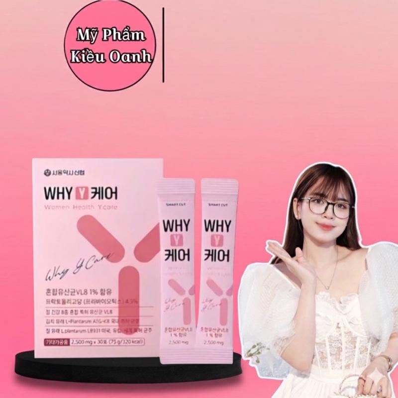 Men Vi Sinh Hỗ Trợ Lợi Khuẩn Phụ Khoa và Đường Ruột Why-Y LACTO ON Hàn Quốc hộp 30 gói