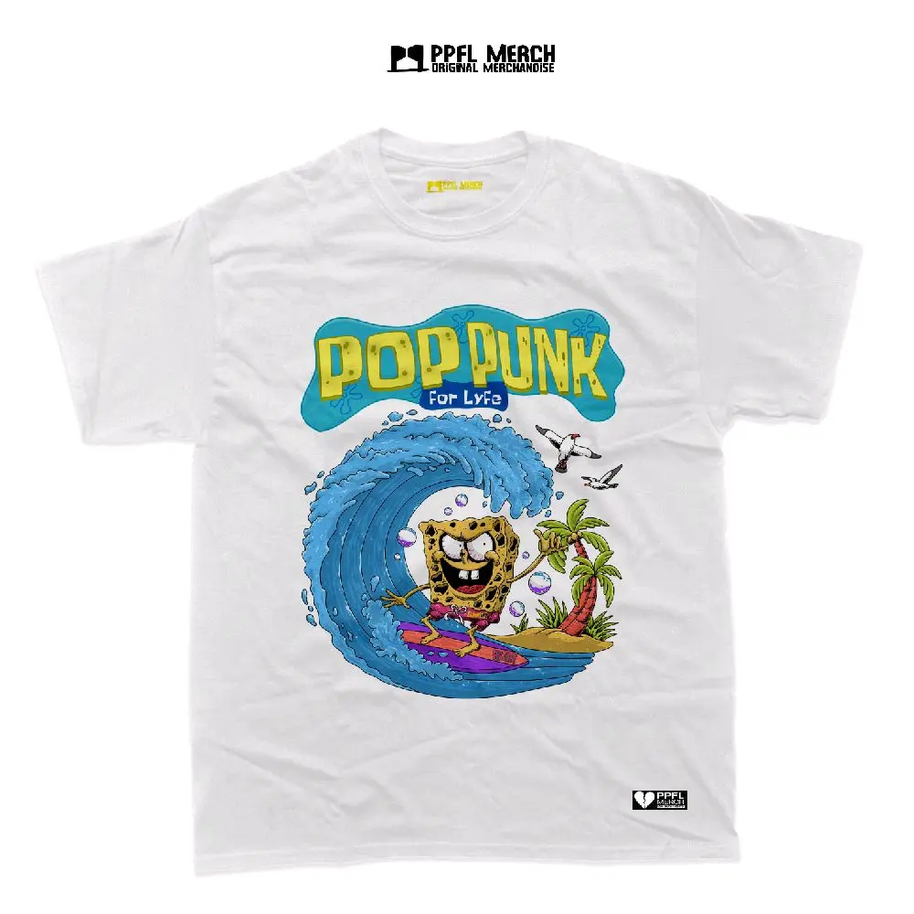 Kaos Pop Punk SpongeBob | Kaos Pop Punk For Lyfe SpongeBob Distro Pantai Unik bajudistro