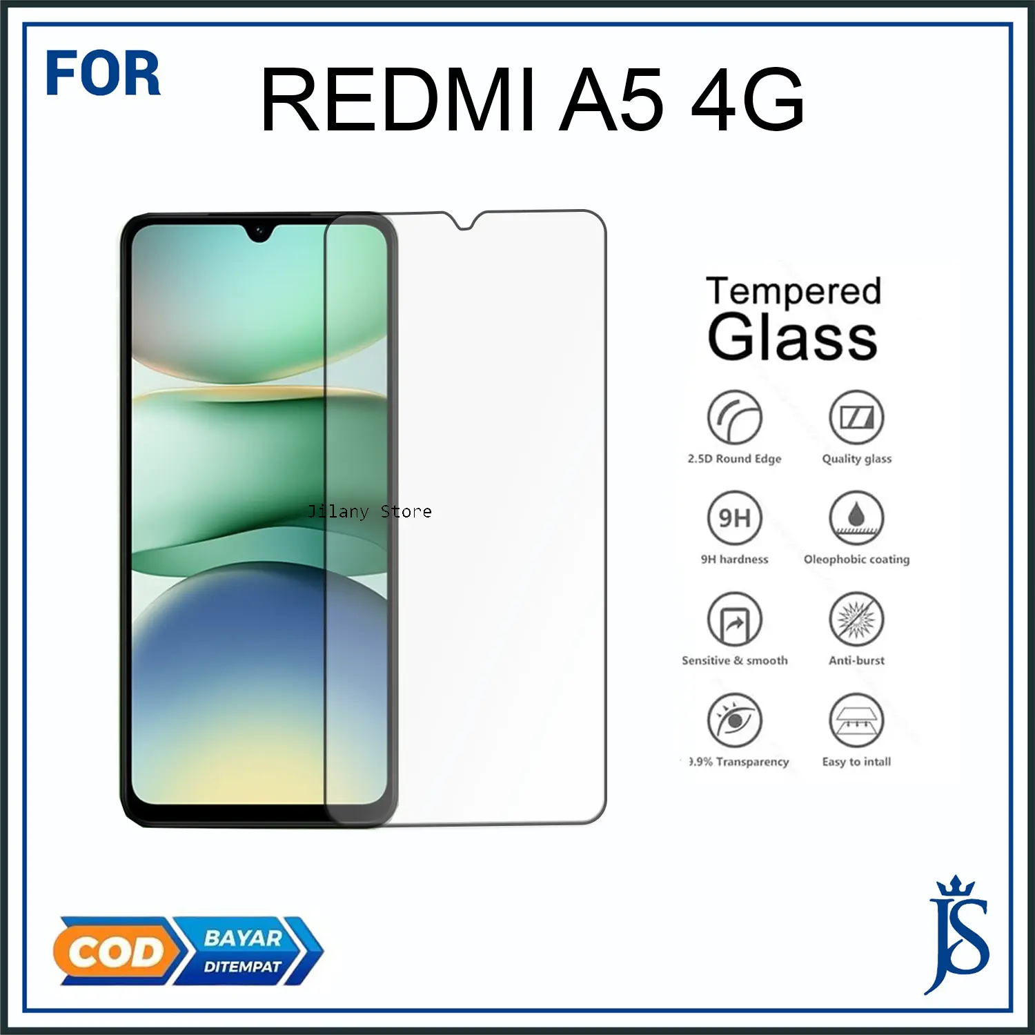 Tempered Glass  Untuk Xiaomi Redmi A5 Anti Blue Anti Gores Anti Intip Full Layar