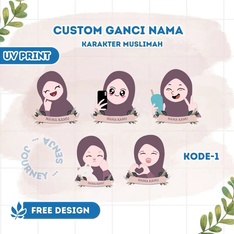 Gantungan kunci custom || Karakter Cartoon || Custom gantungan kunci nama