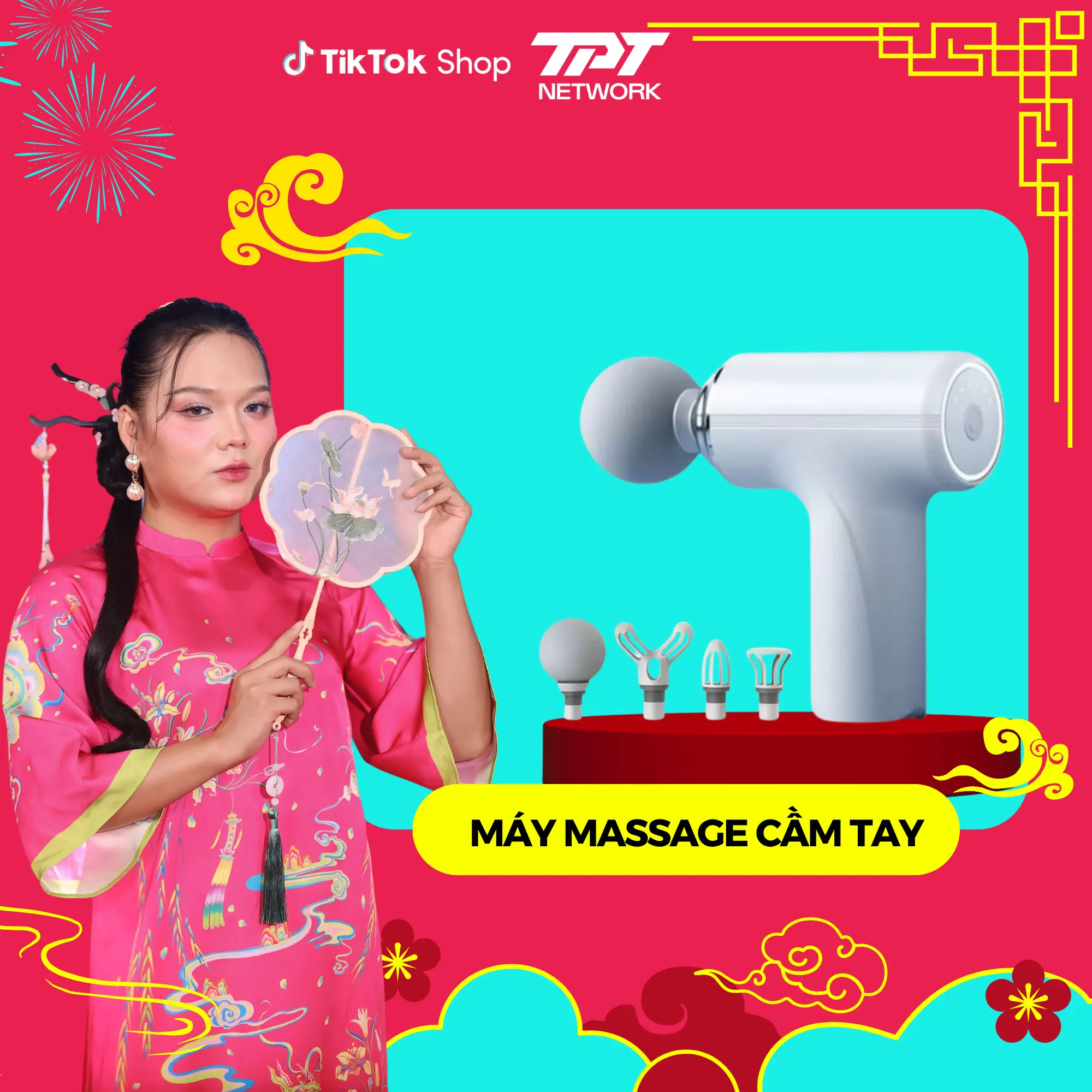 [ĐỘC QUYỀN PHẠM THOẠI] MÁY MASSAGE CẦM TAY PHIÊN BẢN NÂNG CẤP, CÓ CẢM BIẾN LỰC