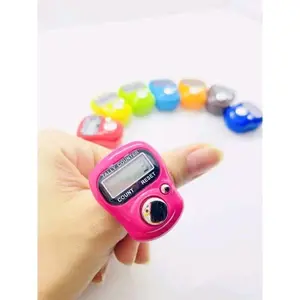 Tasbih Digital Mini Alat Hitung Elektronik Digital Finger LED