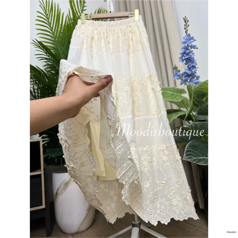 Cloerr Embroidered Skirt Rok Katun Bordir 4