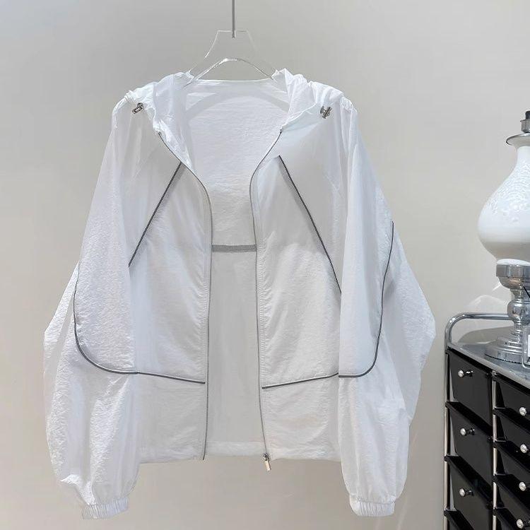 Quần Áo Chống Nắng Cho Nữ, Áo Khoác Mỏng, Thích Hợp Cho Mùa Hè, Dáng Rộng Vừa Vặn, Dễ Phối Đồ, Áo Cardigan Điều Hòa Không Khí Top Women Jacket 2