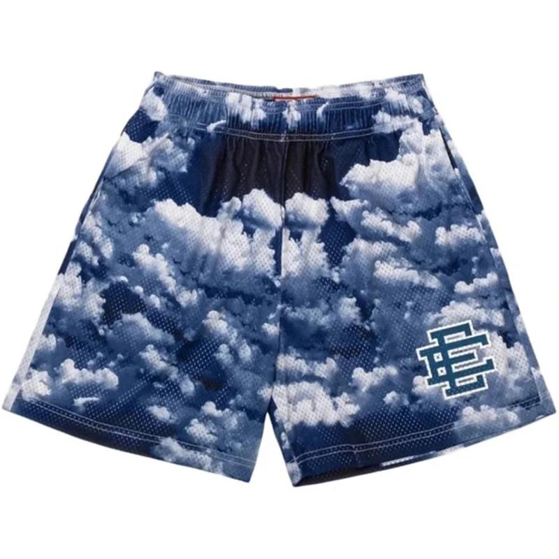 Product Introduction of 2024 Vintage Sky Shorts Basic New York City Skyline Ee Sports Basketball Sweatpants Workout Mesh Training Daily Commute Summer Quarter Pants For Men And Women 17