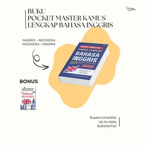 KAMUS LENGKAP POCKET MASTER BAHASA INGGRIS | INGGRIS - INDONESIA INDONESIA - INGGRIS