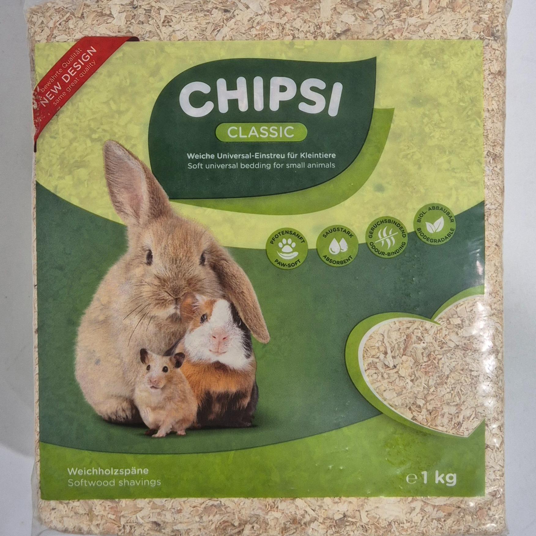Chipsi Classic Wood Bedding 1kg Hamster Rabbit Guinea Pig Chinchilla Kayu Arnab